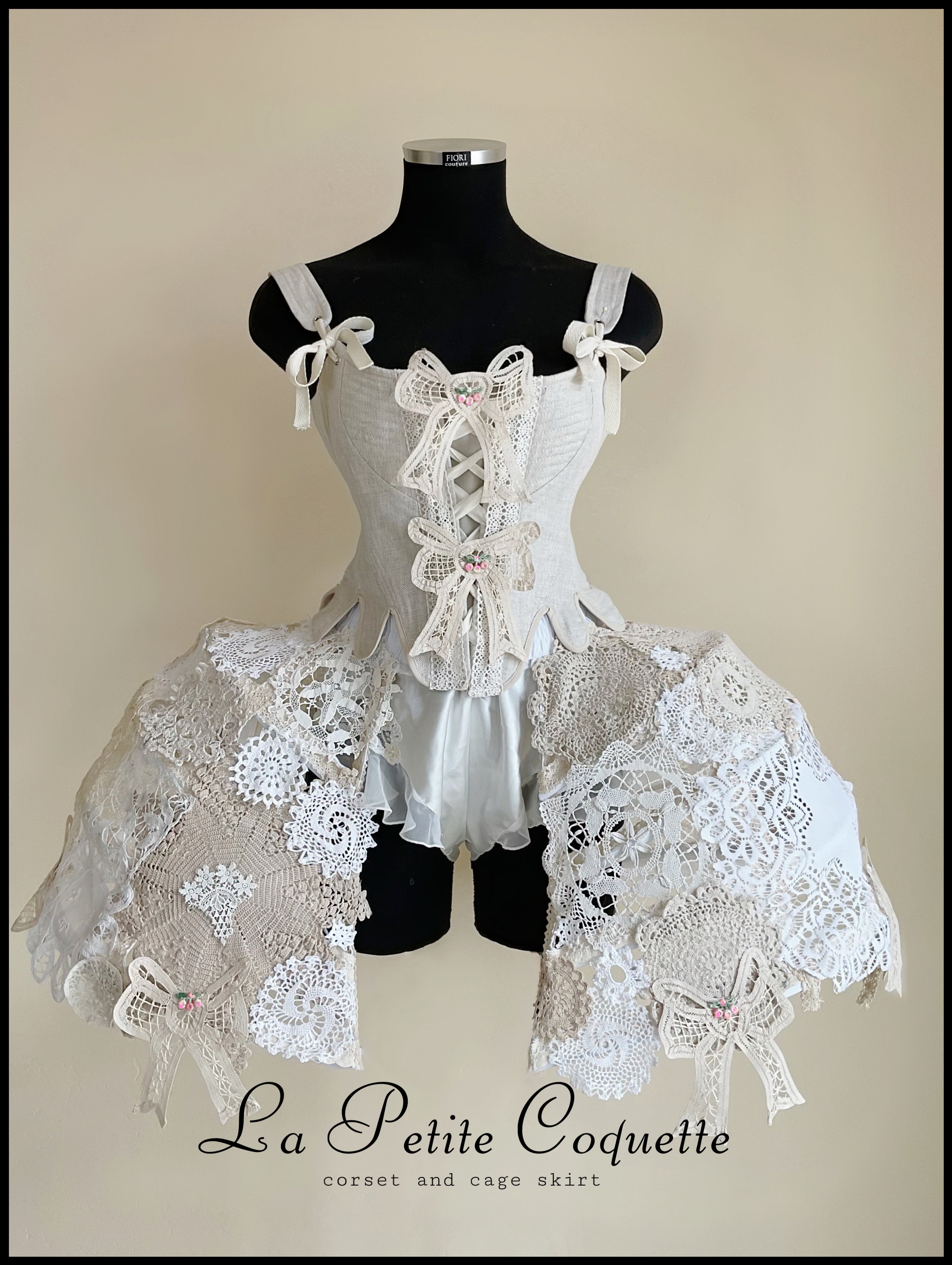 La Petite Coquette corset and cage skirt – Fiori Couture