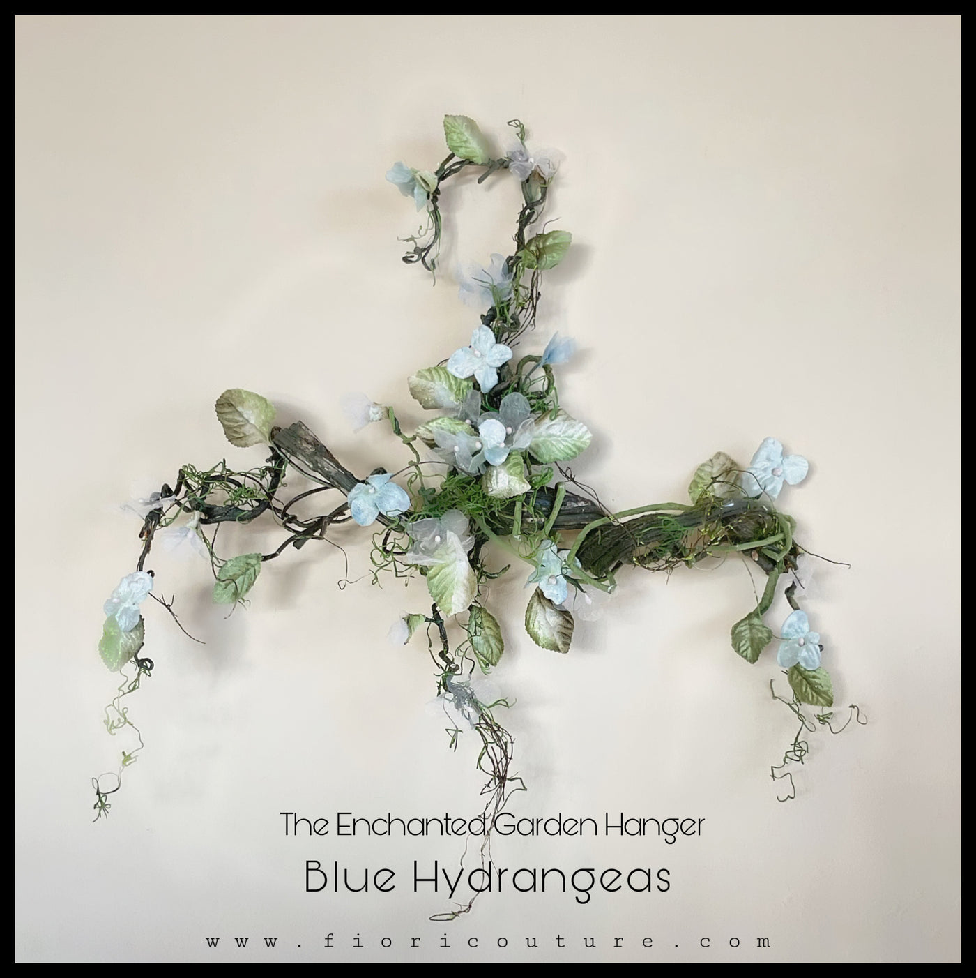 Enchanted Garden Hanger Blue Hydrangeas