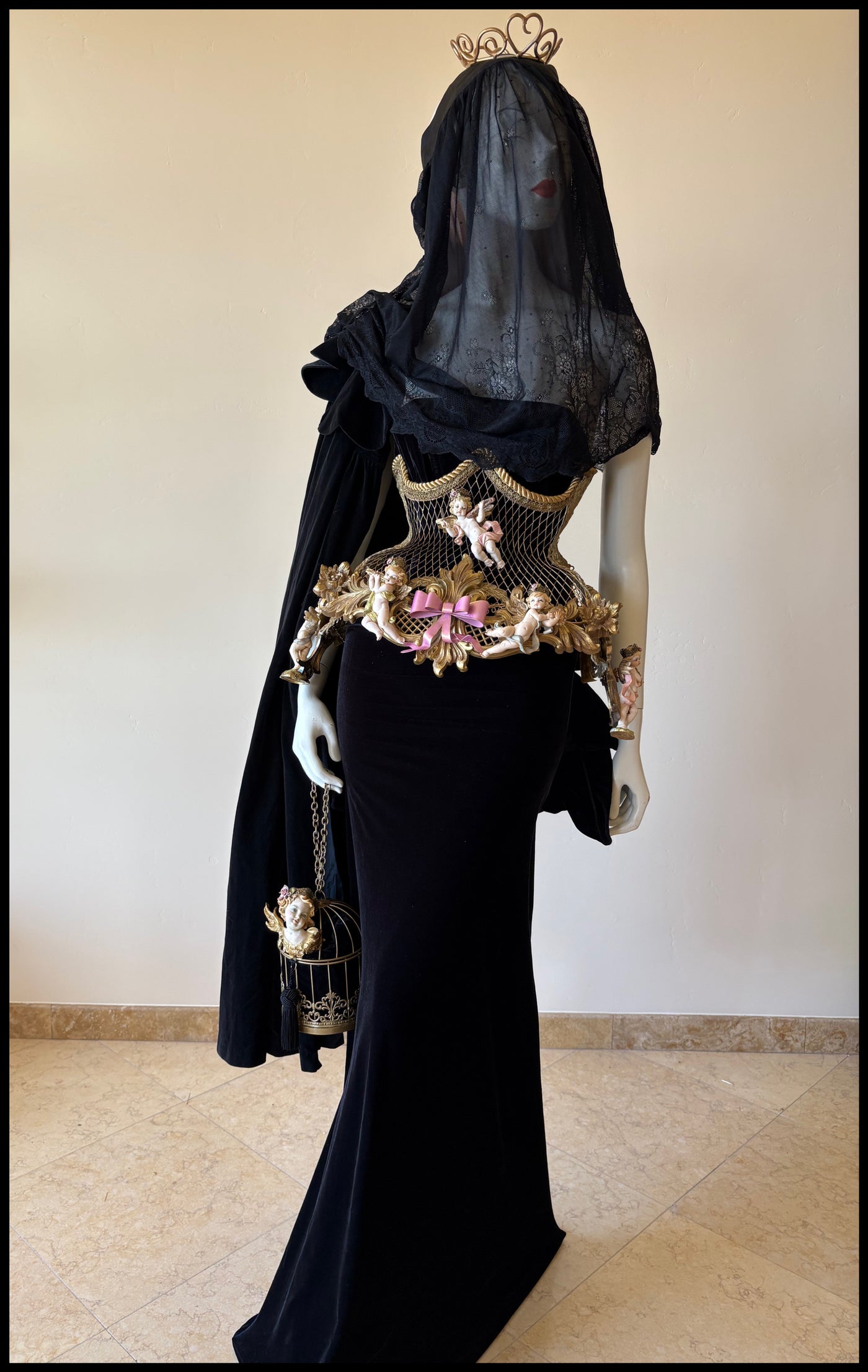 A CELESTIAL GATHERING under bust metal corset