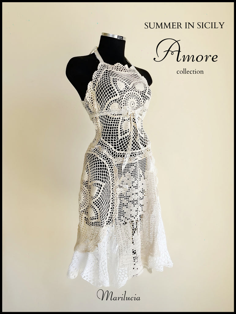 MARILUCIA Doily dress – Fiori Couture