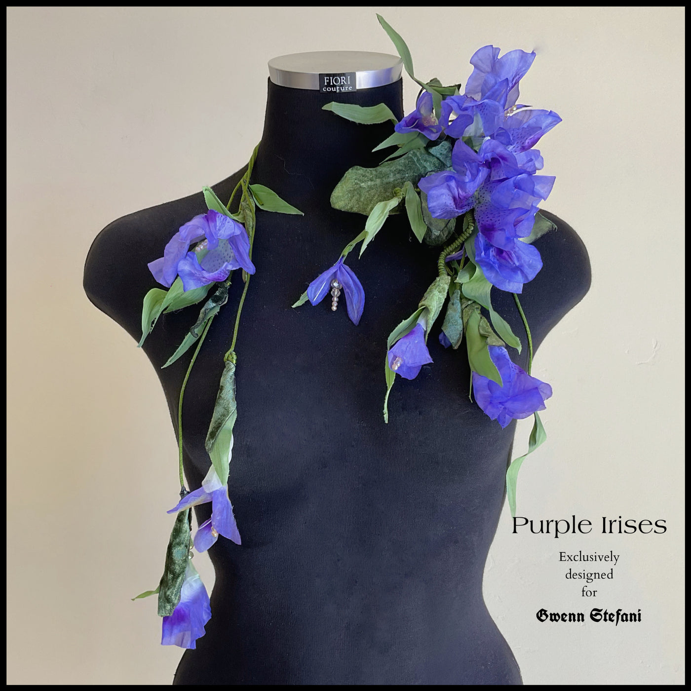 PURPLE IRISES  Flower accessory