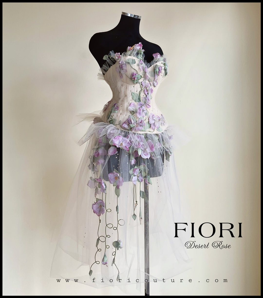 DESERT ROSE Couture dress – Fiori Couture