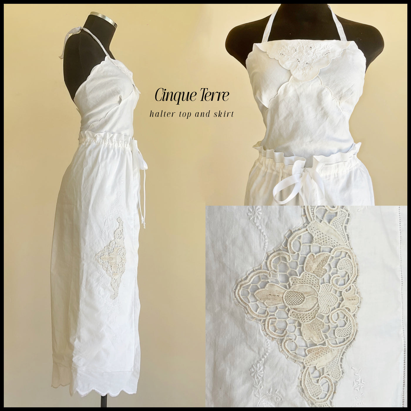 Cinque Terre Halter top and Skirt