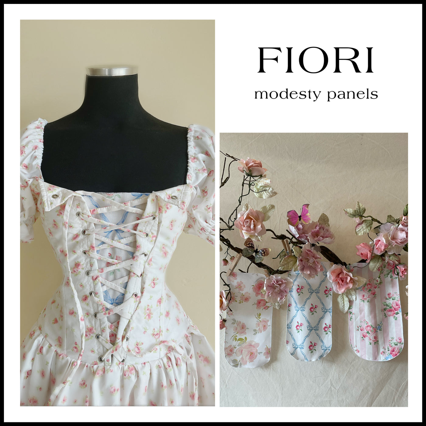 modesty panel for corset dress DIY corseted dress with modesty panel