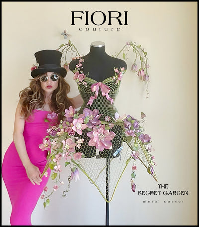 The SECRET GARDEN metal fairy corset – Fiori Couture