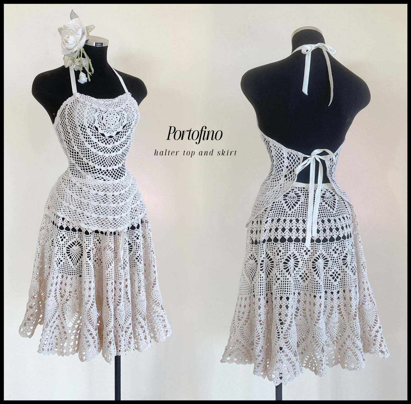 PORTOFINO halter top and skirt