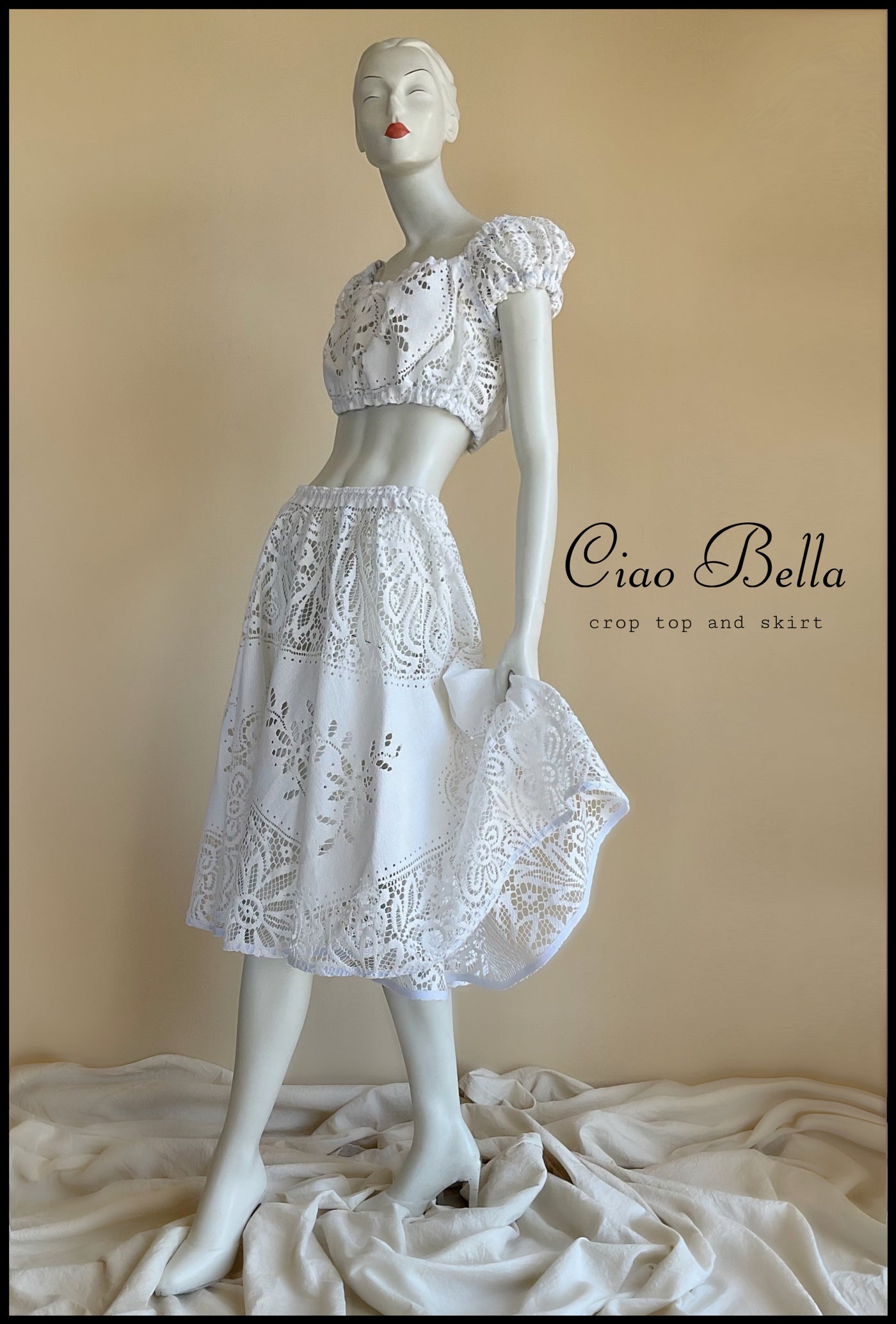 CIAO BELLA Crop Top and Skirt