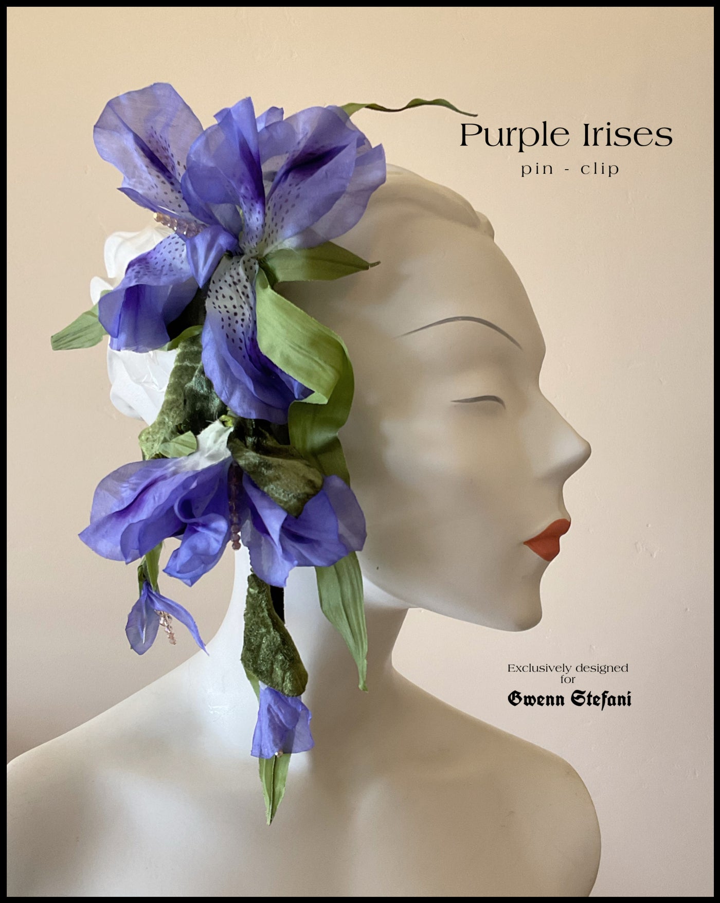 PURPLE IRISES  Flower accessory