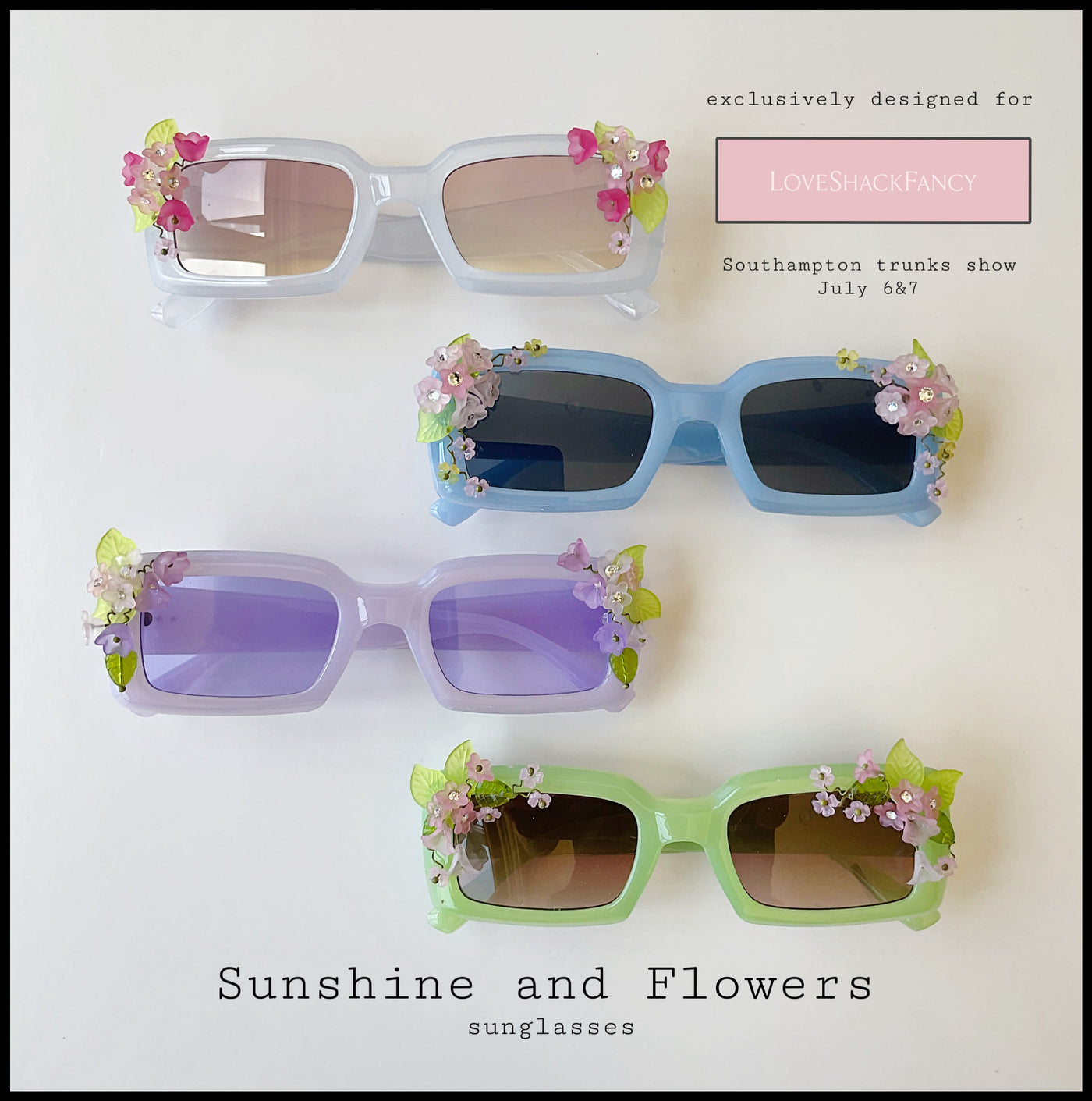 SUNSHINE AND FLOWERS  sunglasses