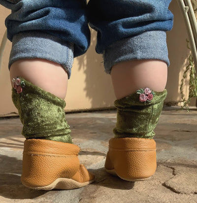My wild Irish Rose Velvet  children’s socks