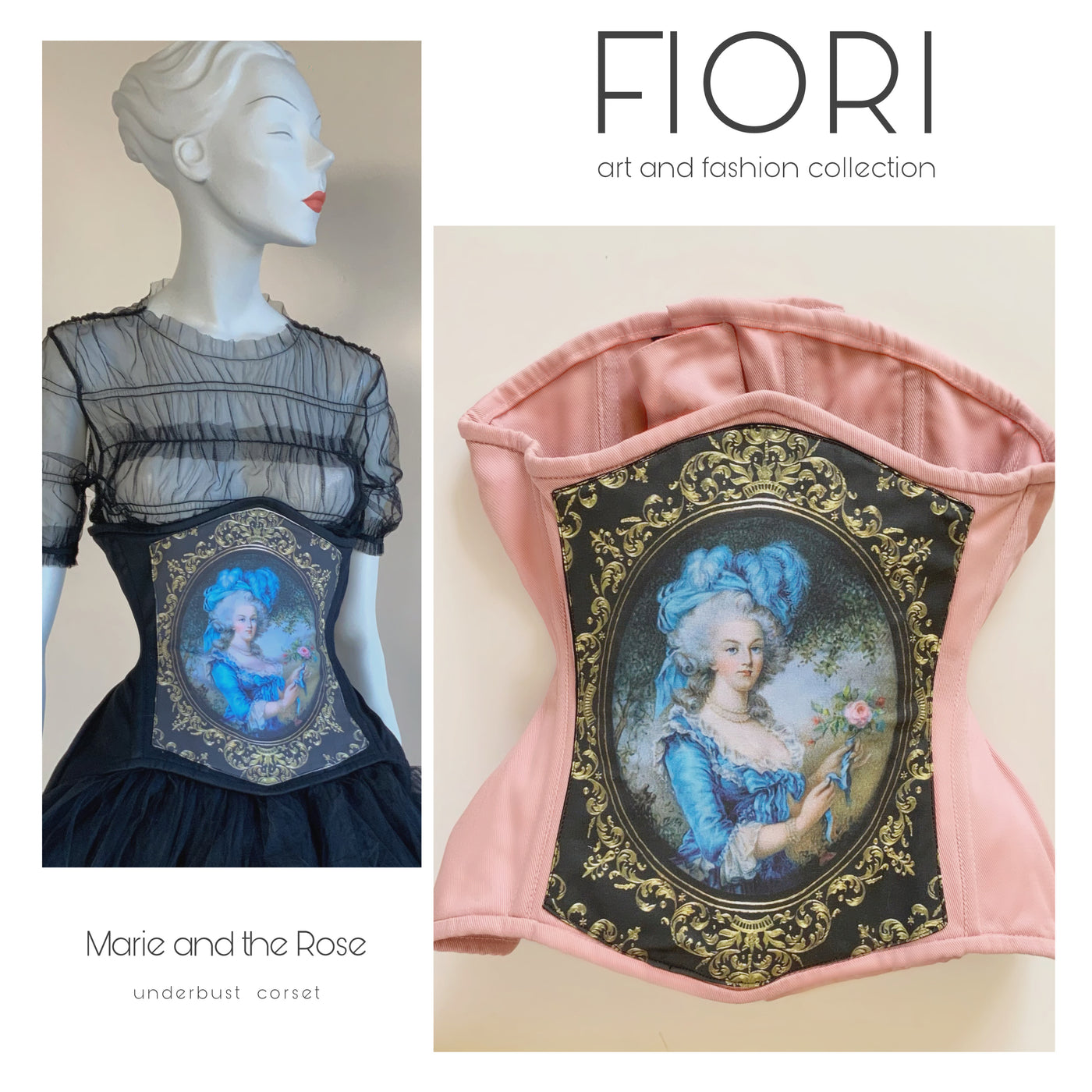 MARIE AND THE ROSE underbust corset
