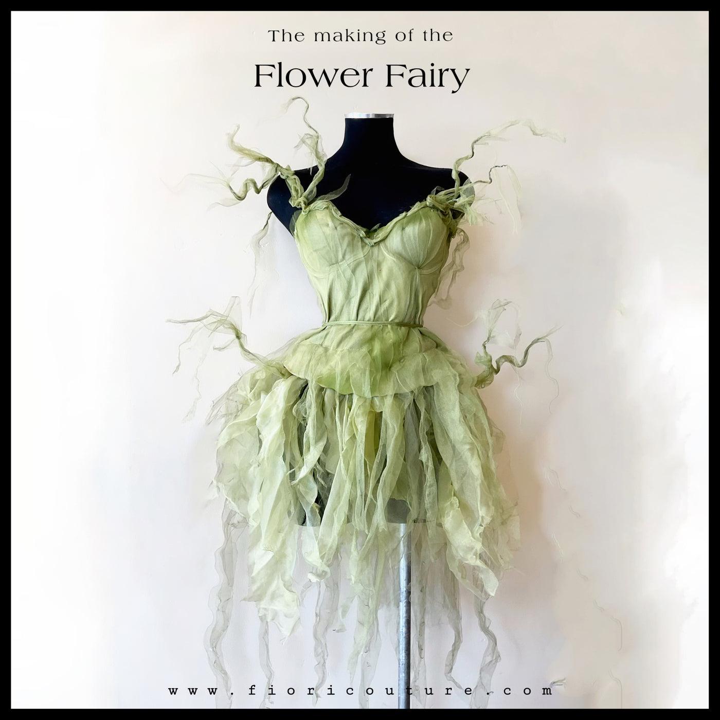 Fairy Elder Flower Sage Green Princess Dress For Girls With Floral Tassels,  Green Ruffles, And Cartoon Evening Vestido Perfect For Kids Parties From  Originality11, $28.64 | DHgate.Com