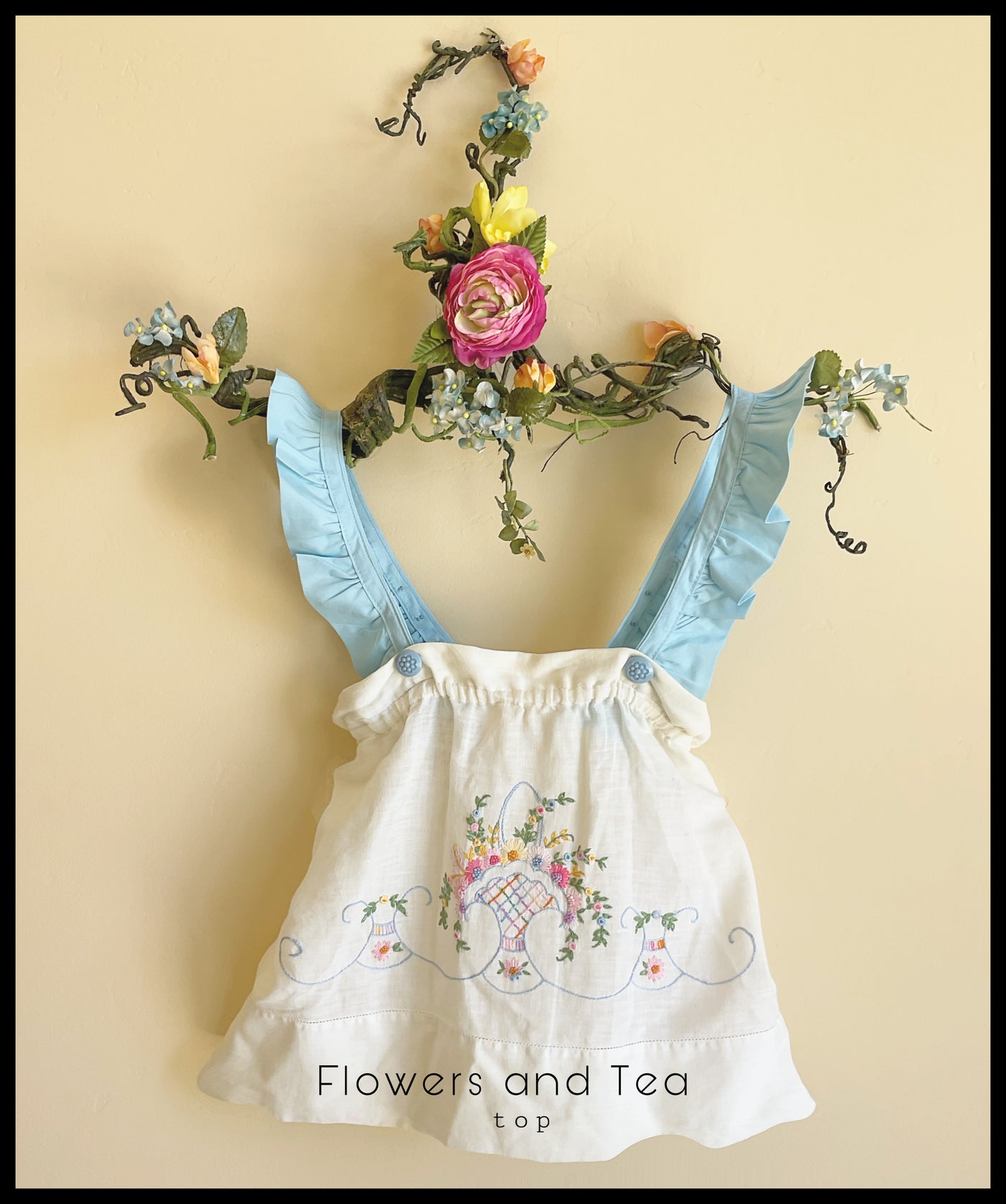 FLOWERS AND TEA  top